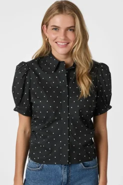 Best Neo Noir Frannie Dot Shirt 166006 100