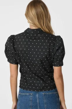 Best Neo Noir Frannie Dot Shirt 166006 100
