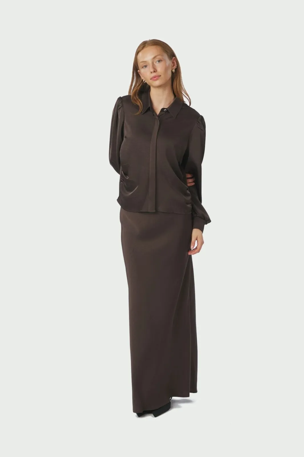 Neo Noir Fransala Heavy Sateen Shirt 166635 676