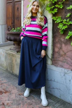 Clearance Liberte Frede Long Skirt 22112 Navy