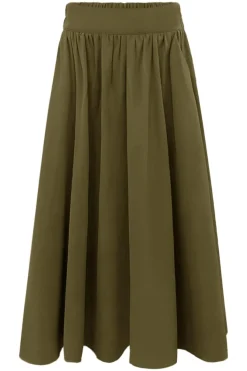 Outlet Liberte Frede-Long-Skirt 22112 Army