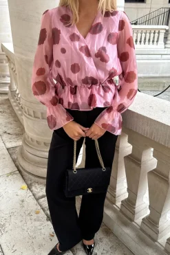 BYIC Freyaic Shirt A2544 Pink Red Flower Print