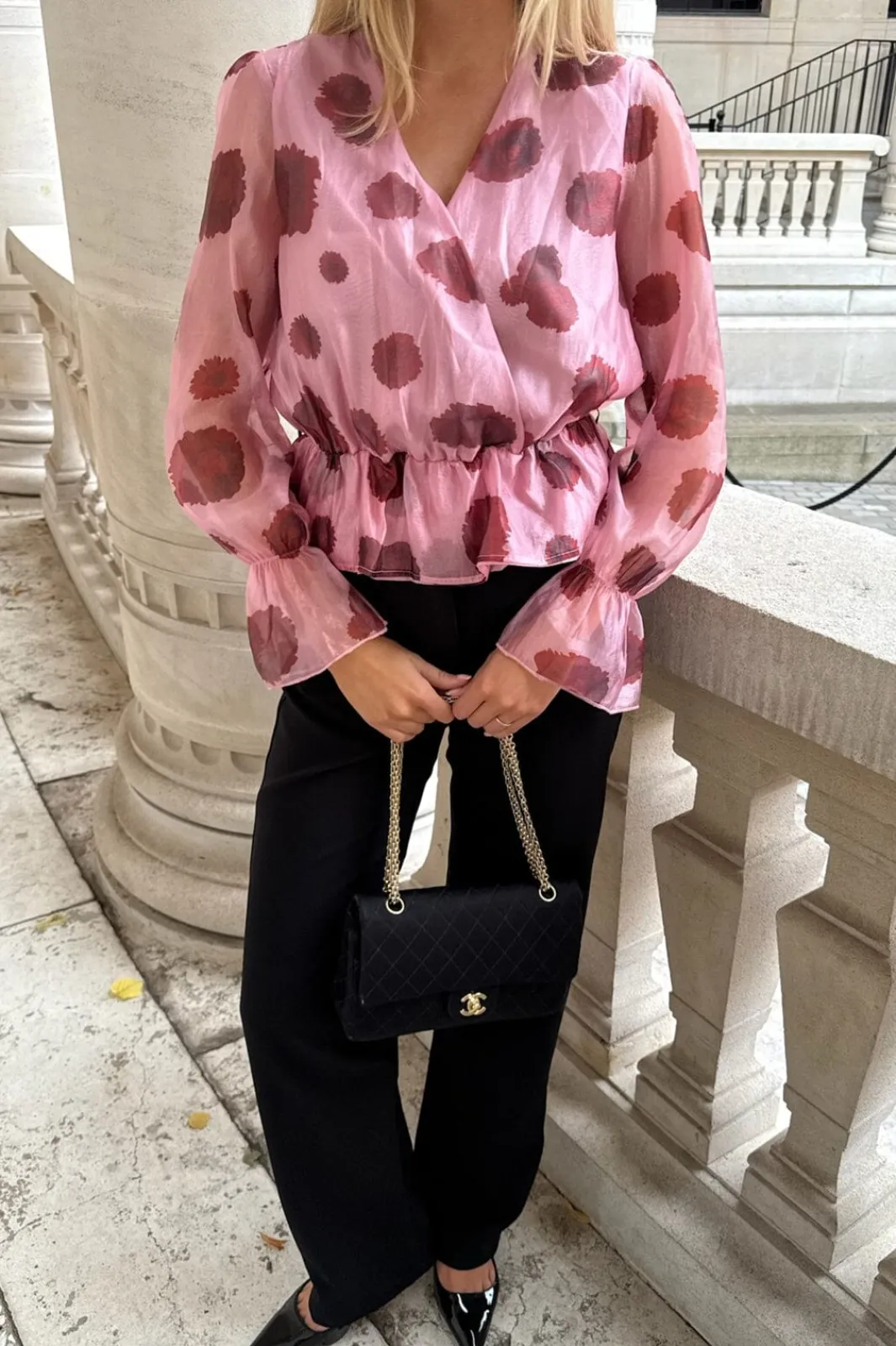 BYIC Freyaic Shirt A2544 Pink Red Flower Print