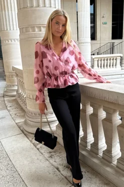 BYIC Freyaic Shirt A2544 Pink Red Flower Print