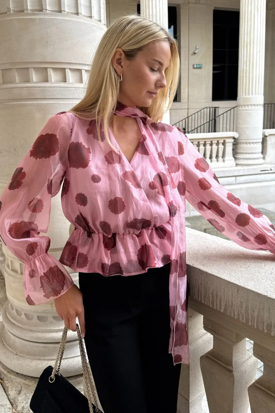 BYIC Freyaic Shirt A2544 Pink Red Flower Print