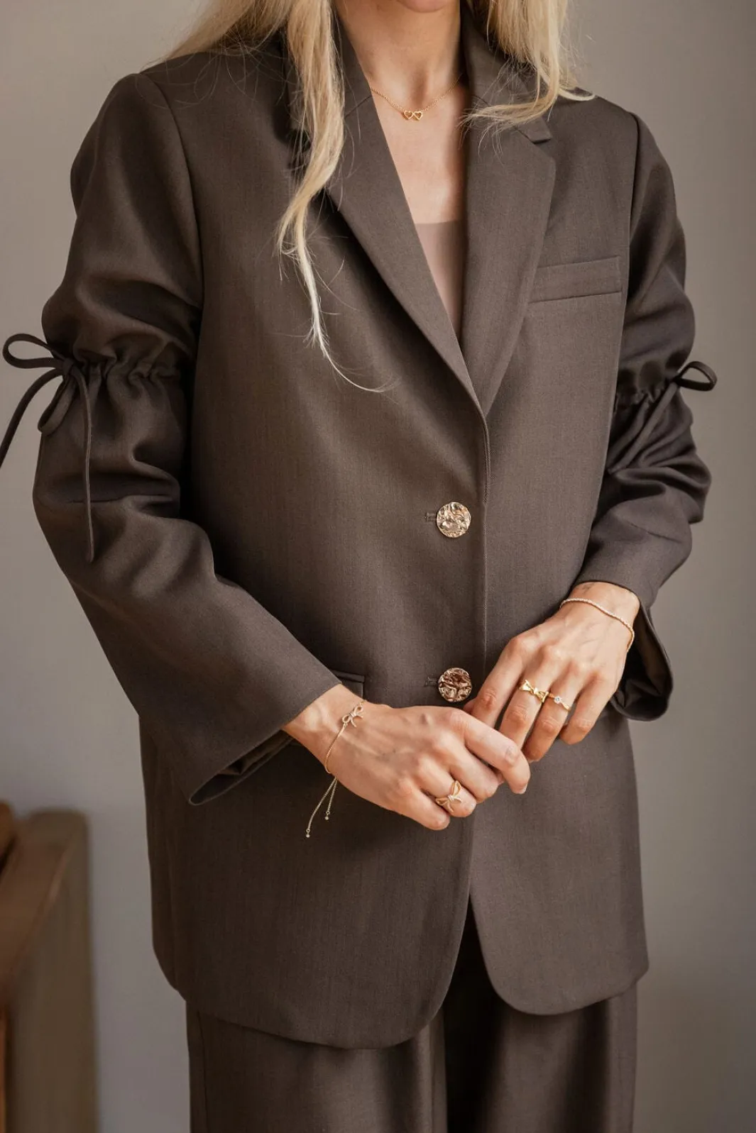 Outlet Molly&My x Julie Elgaard Frida String Structure Blazer 167115 676