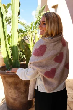Best Liberte Fro Heart Pullover 22259 Ivory Rose Heart