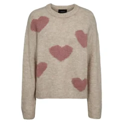 Best Liberte Fro Heart Pullover 22259 Ivory Rose Heart