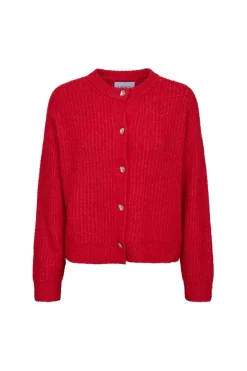 Sale Liberte Fro O-Neck Cardigan 22260 Flamingo Red