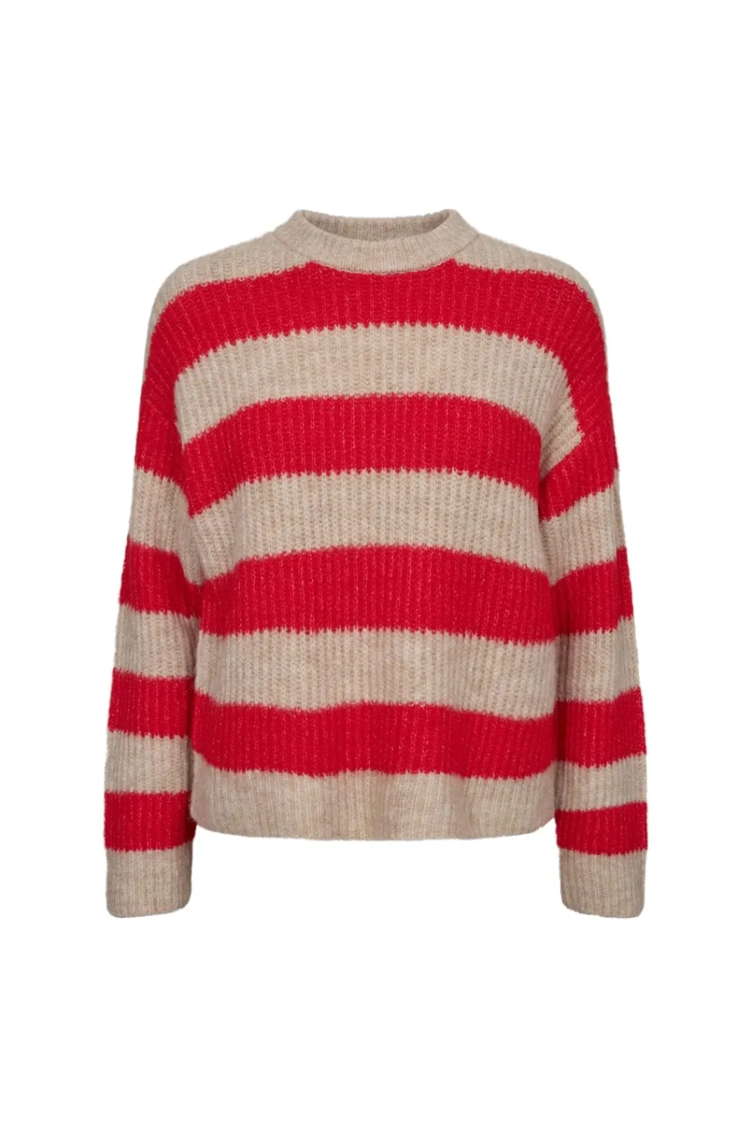 New Liberte Fro-Pullover 21602 Flamingo Red Creme Stripe