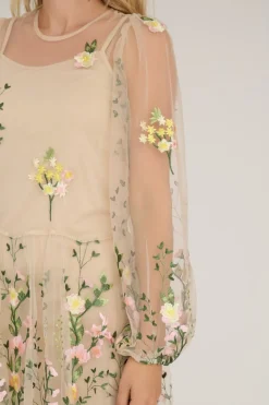 Clearance A-View Fuschia Dress 201 Sand/Yellow
