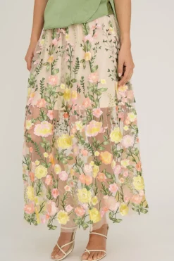 Hot A-View Fuschia Skirt 201 Sand/Yellow