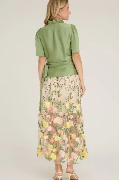 Hot A-View Fuschia Skirt 201 Sand/Yellow