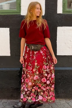 Online A-View Fuschia Skirt AV4624 373