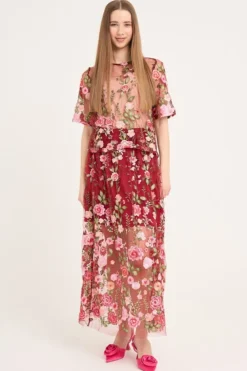 Online A-View Fuschia Skirt AV4624 373