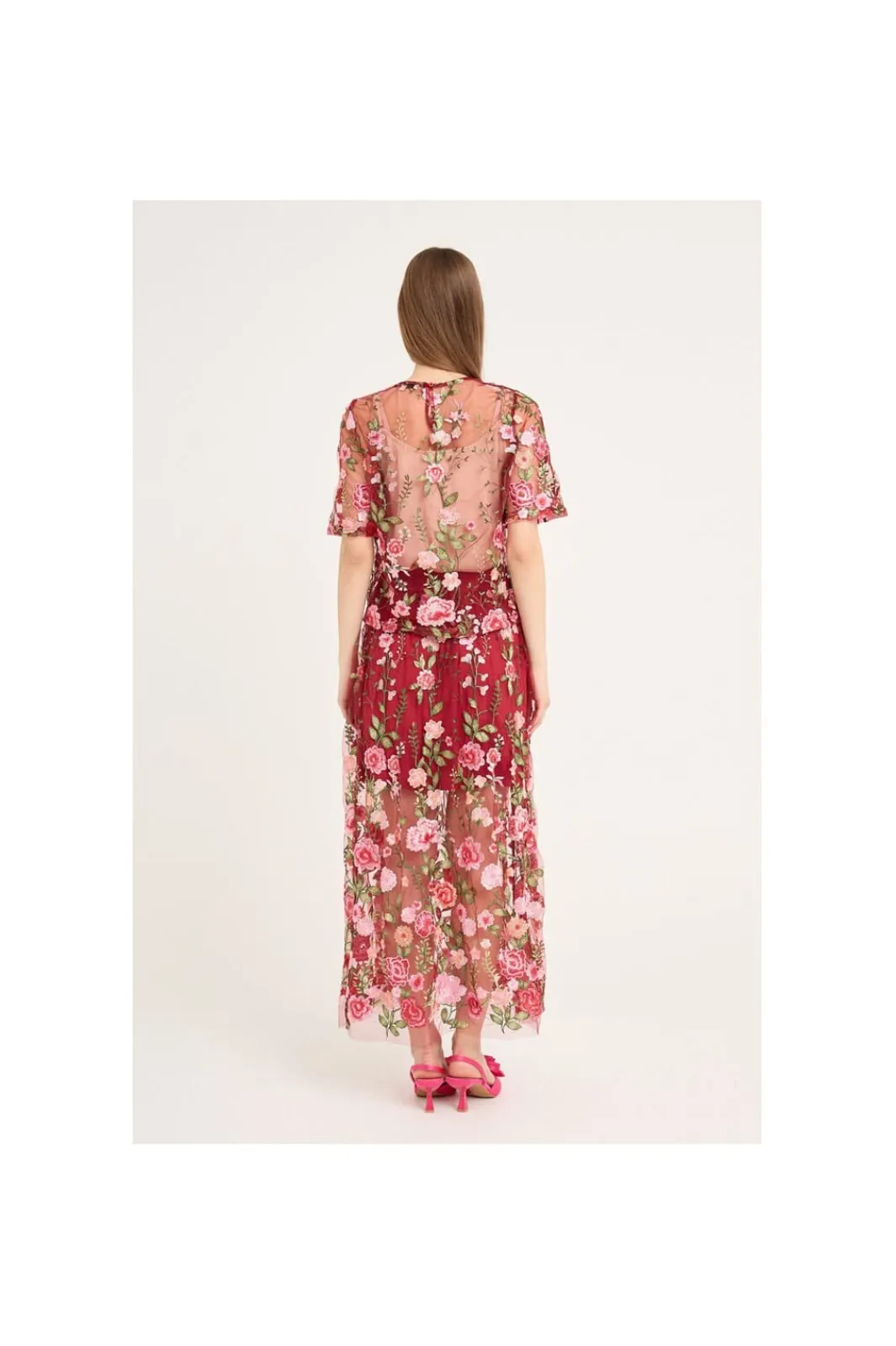 Online A-View Fuschia Skirt AV4624 373