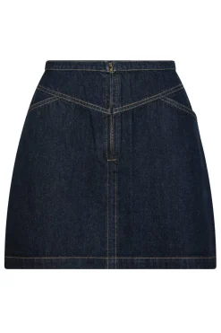 Neo Noir Gabani Denim Skirt 164288 Dark Blue