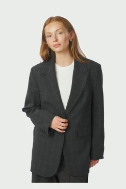 Discount Neo Noir Gaby Check Blazer 166932 132