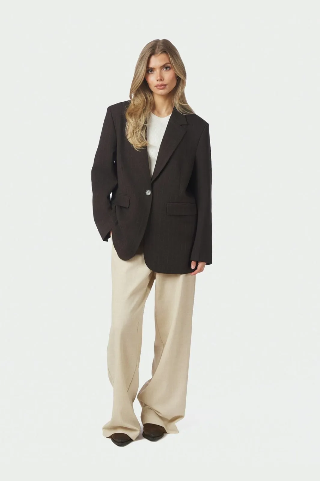 Online Neo Noir Gaby Pinstripe Blazer 168204 676