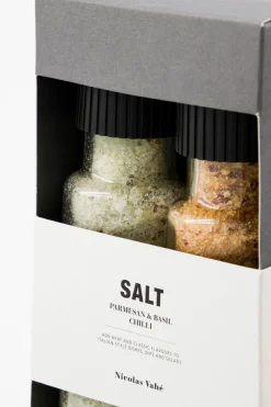 Sale Nicolas Vahé Gaveæske, Parmesan & Basil salt & Chilli salt
