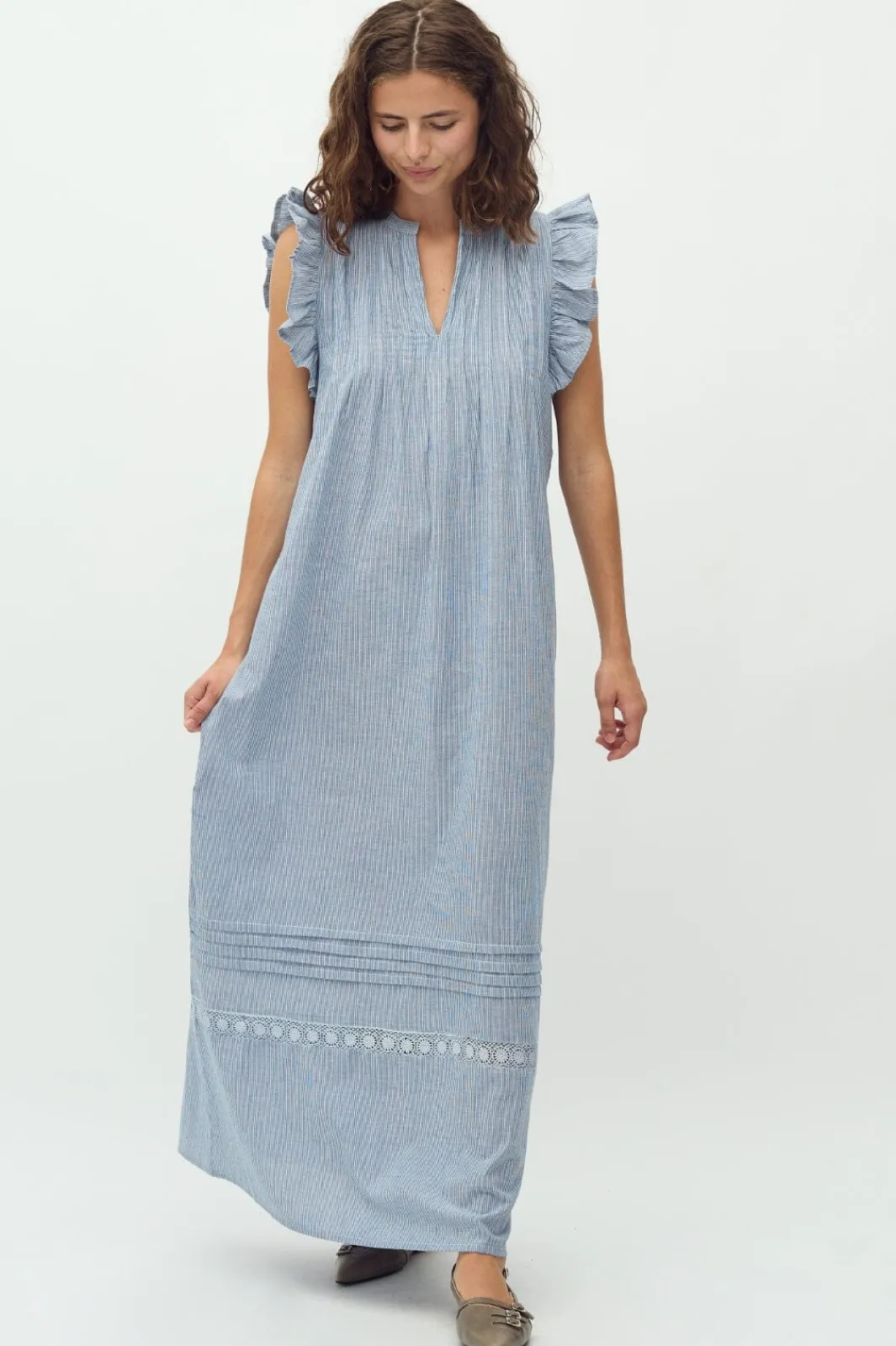 Outlet MbyM Gemala X-Long-M 59310261 Q24 Blue White Stripe