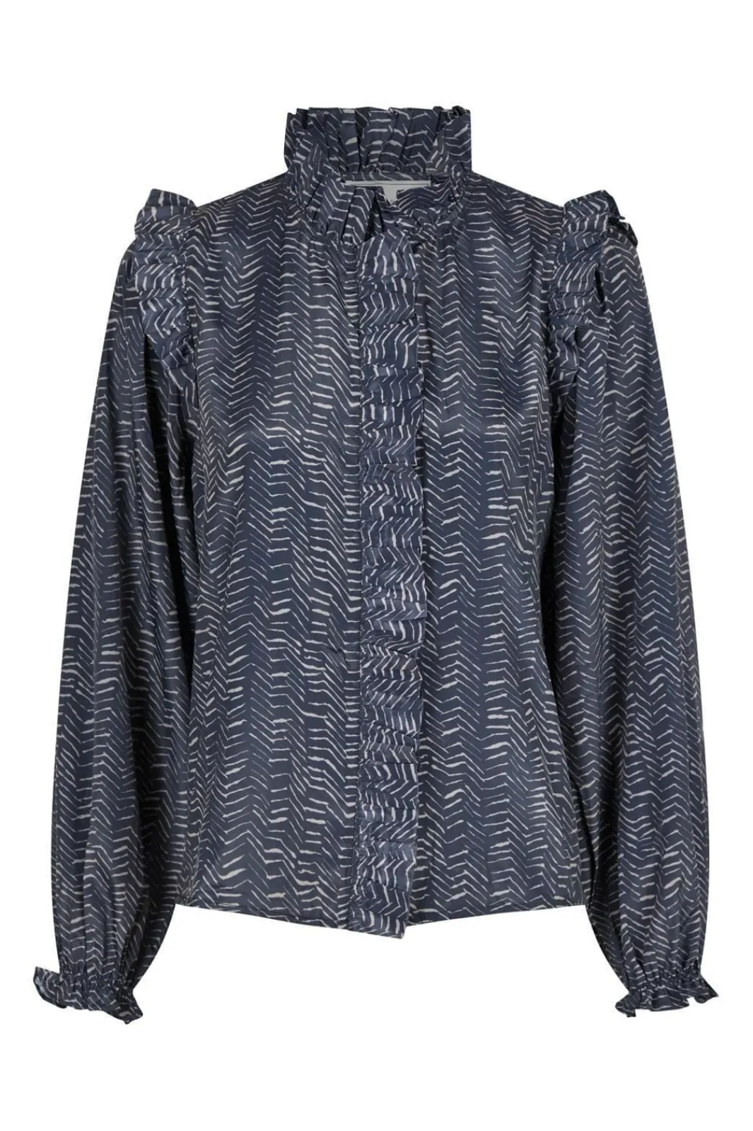Best Neo Noir Gemmi Zigzag Duo Blouse Midnight Blue