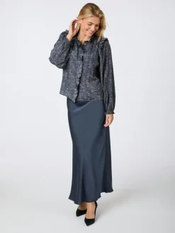 Best Neo Noir Gemmi Zigzag Duo Blouse Midnight Blue