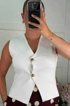 A-bee Georgia Top White