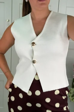 A-bee Georgia Top White