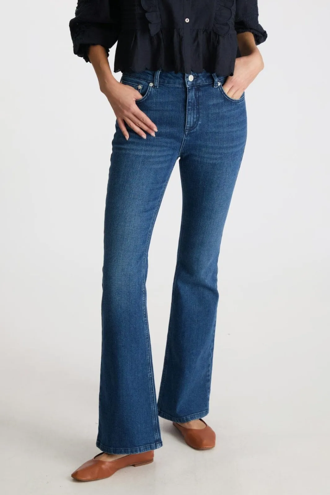 Discount Neo Noir Georgina Denim Pants Blue