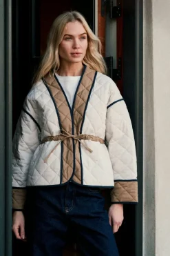Online Neo Noir Gerdi Solid Quilt Jacket 164871 122
