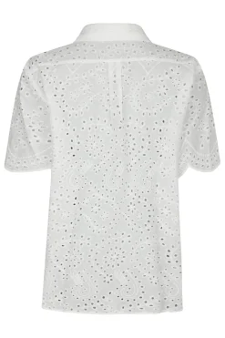 Online Neo Noir Gessie Embroidery Shirt 165383 120