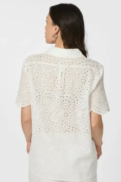 Online Neo Noir Gessie Embroidery Shirt 165383 120