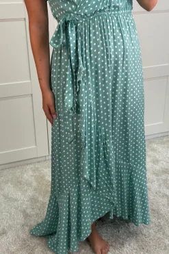 Hot A-bee Ginevra Dot Wrap Dress Green