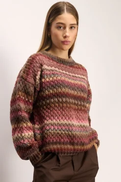 Best Noella Gio Knit Sweater 1047 Rust Mix