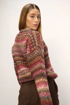 Best Noella Gio Knit Sweater 1047 Rust Mix