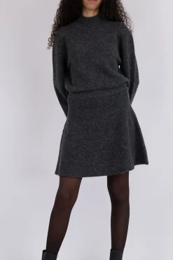 Outlet Neo Noir Gisa Knit Skirt Antracit