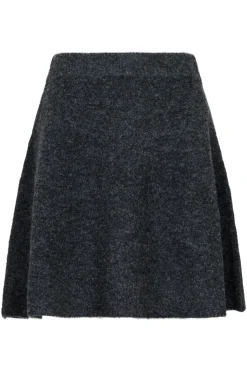 Outlet Neo Noir Gisa Knit Skirt Antracit