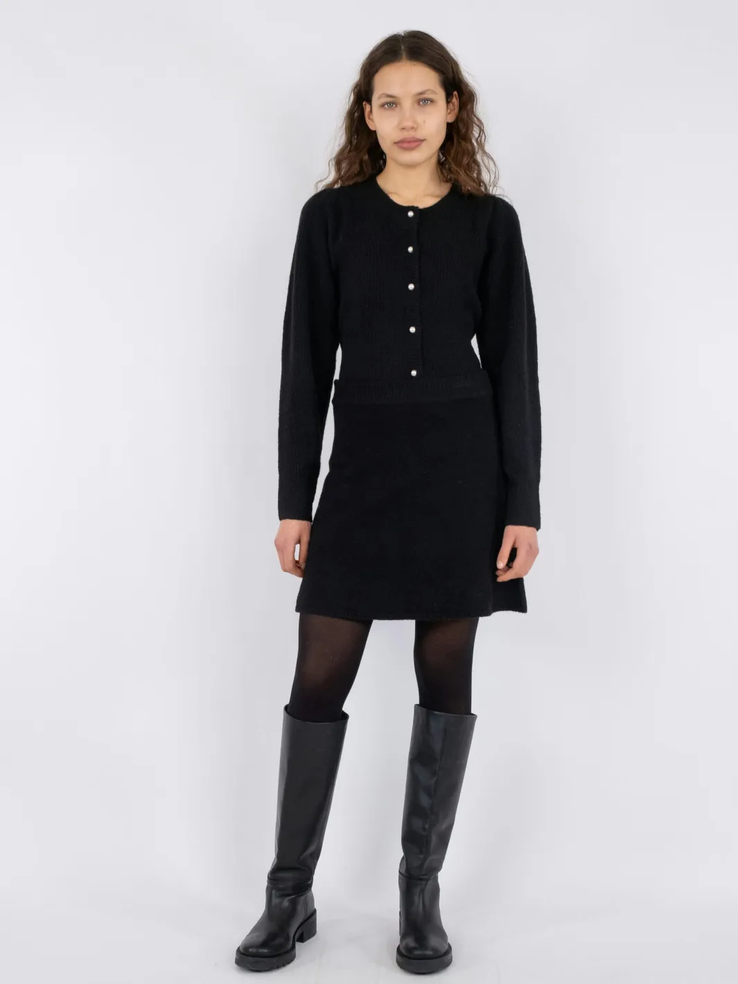 Hot Neo Noir Gisa Knit Skirt Black