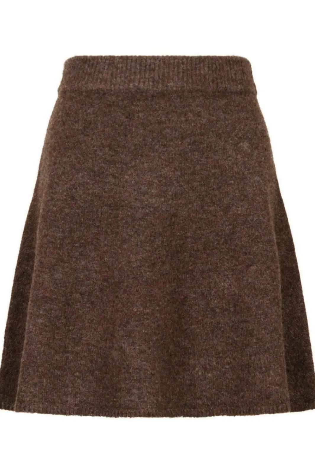Online Neo Noir Gisa Knit Skirt Brown Melange