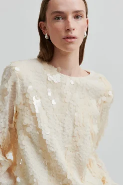 Outlet Second Female Glimmer Blouse 60207 1045 Jet Stream