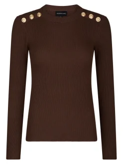 Clearance Valentin Studio Gold Button Knit Blouse 160471 676