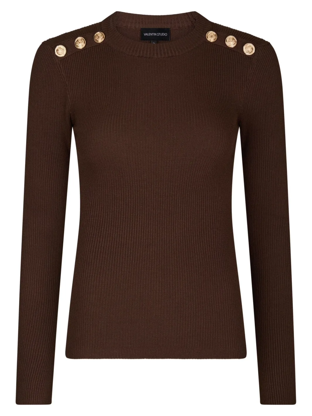 Clearance Valentin Studio Gold Button Knit Blouse 160471 676