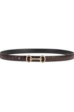 Sale Plissé Copenhagen Grace Croco Belt 70-820-631 Dark Brown