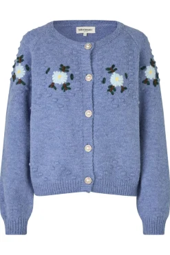 Clearance Lollys Laundry Gracelynnll Knit Cardigan Ls25497-5020 Blue Melange