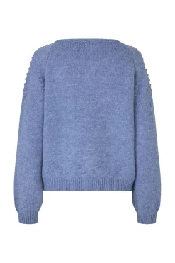 Clearance Lollys Laundry Gracelynnll Knit Cardigan Ls25497-5020 Blue Melange