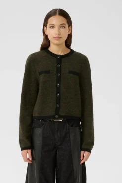 Sale Gestuz Gzalpha Ls Contrast Cardigan 10910459 108313