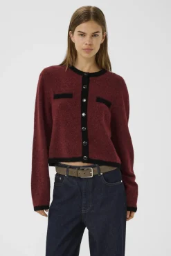 New Gestuz Gzalpha Ls Contrast Cardigan 10910459 108773