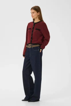 New Gestuz Gzalpha Ls Contrast Cardigan 10910459 108773