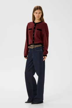 New Gestuz Gzalpha Ls Contrast Cardigan 10910459 108773